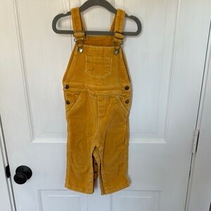 Yellow Corduroy Kids Overalls